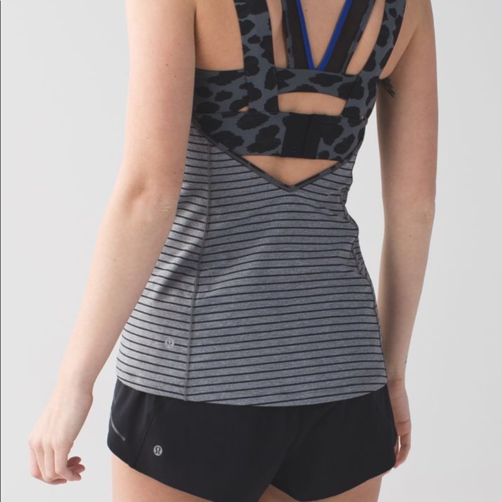 Lululemon Super Sport Tank w/Attached  Print Bra
